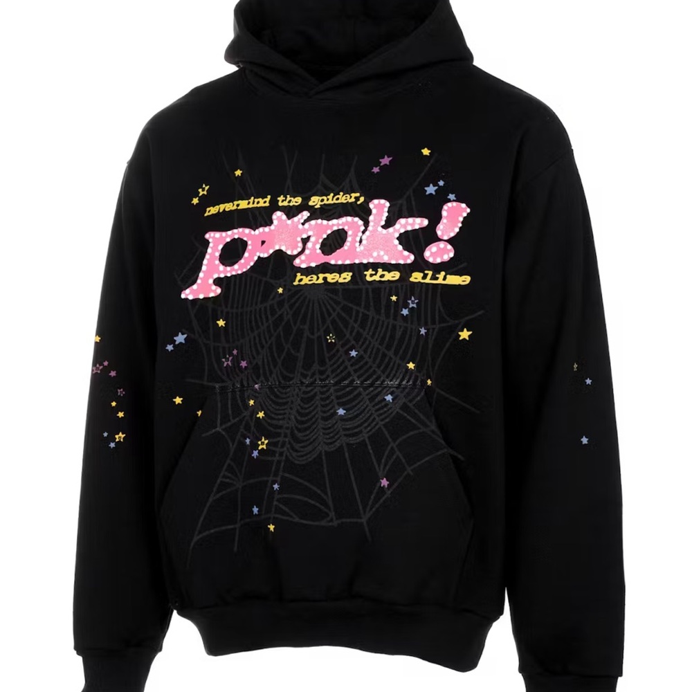 Sp5der P*nk Black Hoodie